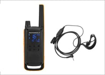 MOTOROLA TLKR T82 WALKIE TALKIE WITH HEADSET - INCLUDES 1 WALKIE + 1 HEADSET