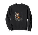 Tiger in the jungle with wilderness and nature Sweatshirt