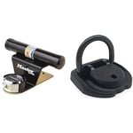 Master Lock 1488EURDAT Protector pour Porte de Garage Basculante avec Serrure à Clé, Noir & URBAN SECURITY UR55 Fixation Ancrage Sol Mural Haute Sécurité Anneau Basculant Ø14 X4 Chevilles