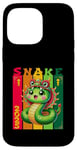 Coque pour iPhone 14 Pro Max Nouvel An chinois du serpent vert 2025 Zodiaque Lunaire