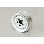 [FR] Rc4Wd 1.55 Landies Vintage Stamped Steel Beadlock Wheels (White) - RC4ZW007