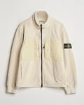 Stone Island Nylon Cotton Fleece Jacket Plaster