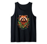 Nature Inspired Raccoon Graphic Cute Raccoon Tank Top