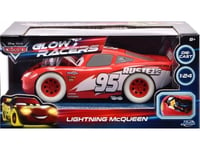 Jada Toys Lightning Mcqueen Glow Racers, Bil, Röd