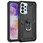 Samsung Galaxy A23      Military Armour Ring Case    Black