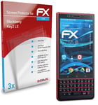 atFoliX 3x Protecteur d'écran pour Blackberry Key2 LE clair
