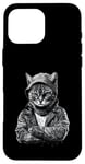 Coque pour iPhone 16 Pro Max American Shorthair Cat Thug Cat Gangster Cat Gangster Life