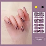 3 arks franska nageldekaler Nail Art Sticker 3 3 3