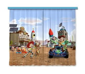 AG Design Heroes of Toy Story in The City Disney Rideaux pour Chambre d'enfant 2 pièces Multicolore 180 x 160 cm