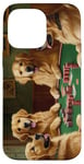 iPhone 14 Pro Max Dogs Playing Poker Dog Golden Retriever Retrievers Card Case