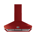 Falcon FHDSE1092RD/N Super Extract 1092 mm Wide Chimney Hood Cherry Red Nickel