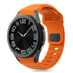 Samsung Galaxy Watch 4 / 5 / 6 / 7 / FE Tech-Protect Silicone Line Rem - Oransje