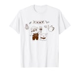 Crayon Shin-chan Nohara family Camp Shin-chan and shiro T-Shirt