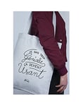 Le Fabuleux Shaman 'Je suis trop géniale' Tote Bag, Flecked grey, Western