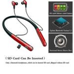 Trådlösa hörlurar 88h Sporthörlurar Fone Bluetooth V5.1 Med Mikrofon Nackband Bas Stereo Headset Sd Tf-kort för Xiaomi Red