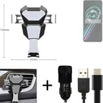  For Realme 9 Pro Plus Airvent mount + CHARGER holder cradle bracket car clamp