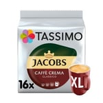 Tassimo Black Coffee Pods Jacobs Caffé Crema Classico XL 5 Packs (80 Drinks)