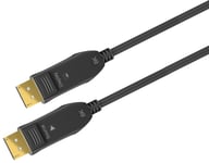 Goobay Optisk DisplayPort™ hybrid-kabel 2.0 (AOC), forgyldt DisplayPort™ stik > DisplayPort™ stik, 50 m