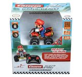 Carrera RC Mario Kart Mario Quad, 2.4GHz Remote Controlled Car for Exciting Races, Original Licence, Up to 8 Minutes Driving, Time Includes Pneumatic Tyres, A Must for Mario Fans of All Ages