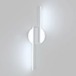 Goeco - Applique Murale led Intérieur Lampe Murale Moderne, Appliques Aluminium Pour Salon Couloir Salle De Bain Escalier Veilleuse (Blanc) 6500K