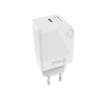 MUVIT FOR CHANGE CHARGEUR SECTEUR PD 20W + QC 3.0 18W BLANC