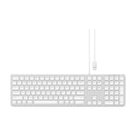 Satechi, aluminum Wired USB Keyboard - silver