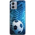 Motorola Moto G53 Transparent Mobilskal Fotboll