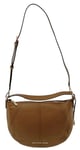 Michael Kors Brown Shoulder Bag Leather Medium Tan Top Zip Bedford Hobo Handbag