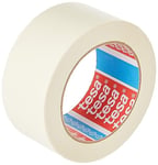 tesa Masking Tape ECONOMY EcoLogo - Painters Tape, 4 Days Residue-Free Removal, Without Solvent - Narrow, 3x 50 m x 50 mm