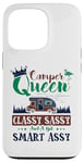 Coque pour iPhone 13 Pro Camping-car Queen Classy Sassy Smart Assy Fun Camping