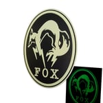 metal gear solid fox hound PS4 PVC glow dark écusson touch fastener patch