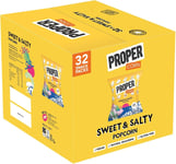 PROPERCORN Sweet & Salty Popcorn, Natural Sea Salt and Demerara Sugar Seasoning