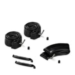 Hauck Kit Reparation Pneu Chambre à Air Poussette, Inclus 2x 12 Pouces, 1x 10 Pouces, Demonte Pneu, Idéal Poussette Trois Roues, Compatible Hauck Rapid 3 Air, Noir