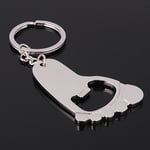 Silver Baby Foot Shaped Metal Bottle Opener Keyring Baby Shower New Mums Gift