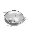 Artame ART32803 – Cataplana, Sauteuse, Wok - Tous Feux Dont Induction, INOX 18/10, Ø 30cm, Argent