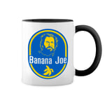 Banana Joe Bud Spencer Carlo Pedersoli Retro White Coffee Mug with Black Rim & Handle