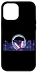 Coque pour iPhone 12 Pro Max Casque pour artistes, DJ, contrôle audio LED clignotant