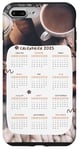 Coque pour iPhone 7 Plus/8 Plus Calendrier mensuel 2025 Date Nouvel An drôle femmes hommes