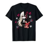 Chibi Kawaii Emo Pastel Goth Girl Japanese Creepy Anime T-Shirt