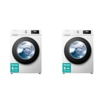 Hisense 3 Series WFQA8014EVJM Freestanding 8 KG Front Load Washing Durable Inverter Machine Steam & WDQA8014EVJM 60cm Freestanding 8 KG Front Load Washer Dryer - 1400 RPM - Pure Steam