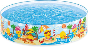 4 ' x 10'' INTEX Kids Children Garden Snapset Paddling Rigid Swimming Pool Party