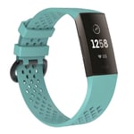 Fitbit Charge 3 / Charge 4 - Silikonarmband str. S - Cyan