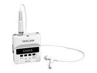 Tascam Digital Audio Recorder With Lavalier Mic - White