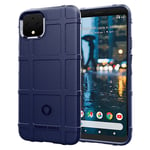 Google Rugged Shield Pixel 4 XL kuoret - Sininen Tummansininen