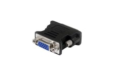 StarTech.com DVI to VGA Cable Adapter - Black - M/F - DVI-I to VGA Converter Adapter (DVIVGAMFBK) - VGA-adapter