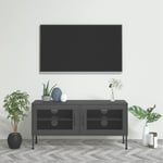 Meuble tv Anthracite 105x35x50 cm Acier