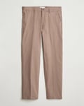 Les Deux Como Reg Cotton Suit Pants Walnut