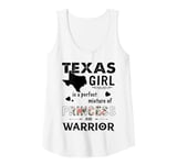 Womens Texas Girl is a perfect mixture of Princess and Warrior Tank Top