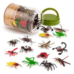 Terra by Battat - 60 pièces - Le Monde des Insectes - Assortiment de Figurines Invertébrées Miniature - Araignées, Scorpions, coccinelles, cafards, chenilles, Jouets pour Enfants, 3 Ans+