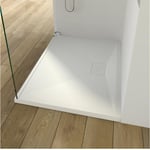 Receveur de douche extra-plat Kinedo Kinemoon - Blanc - 120x90 cm - Antidérapant - Faible ressaut